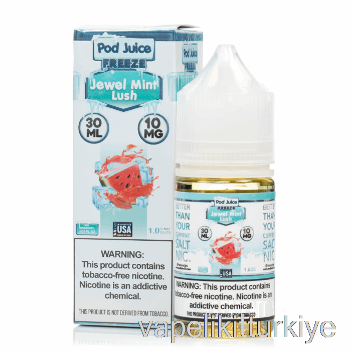 Vape Elektronik Sigara Frozen Mücevher Nane Yemyeşil - Kapsül Suyu - 30ml 20mg
